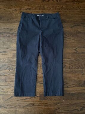 Old Navy Navy Blue Highrise Pixie Ankle Straight Business Casual Pants Size 16